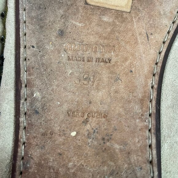 Miu Miu Beige and Brown Moccasins - Picture 16 of 16